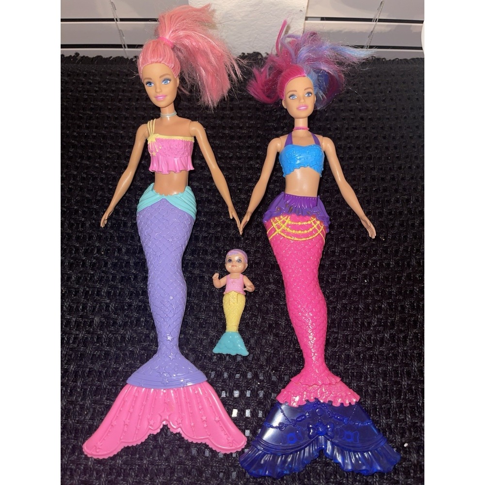 Barbie Mattel Dreamtopia Rainbow Mermaid Bundle & Nursery Baby Mermaid Doll